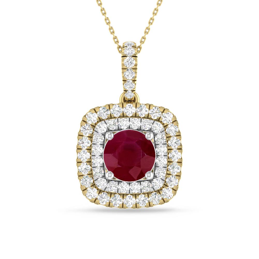 Yellow Gold/White Gold - Ruby
