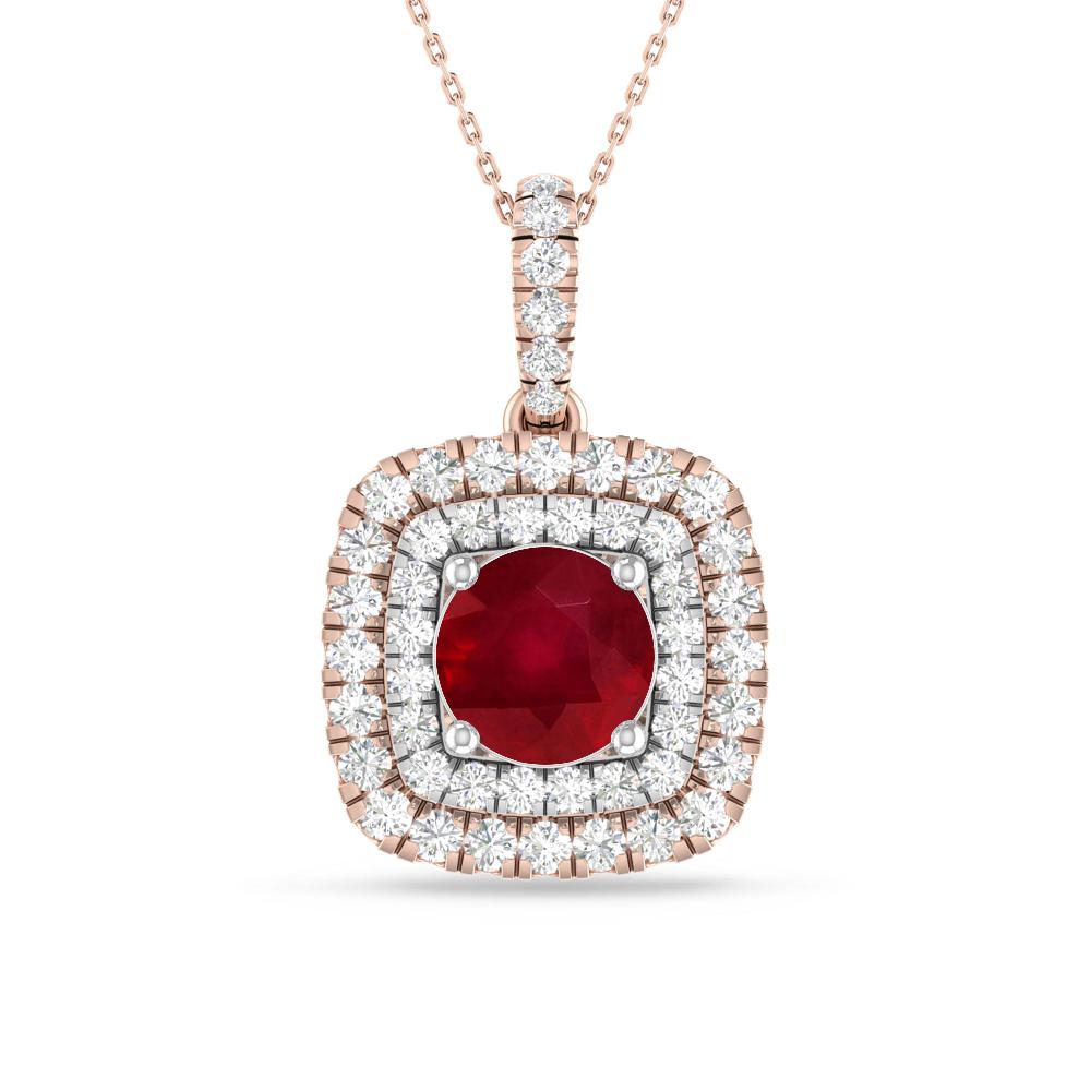 Rose Gold/White Gold - Ruby