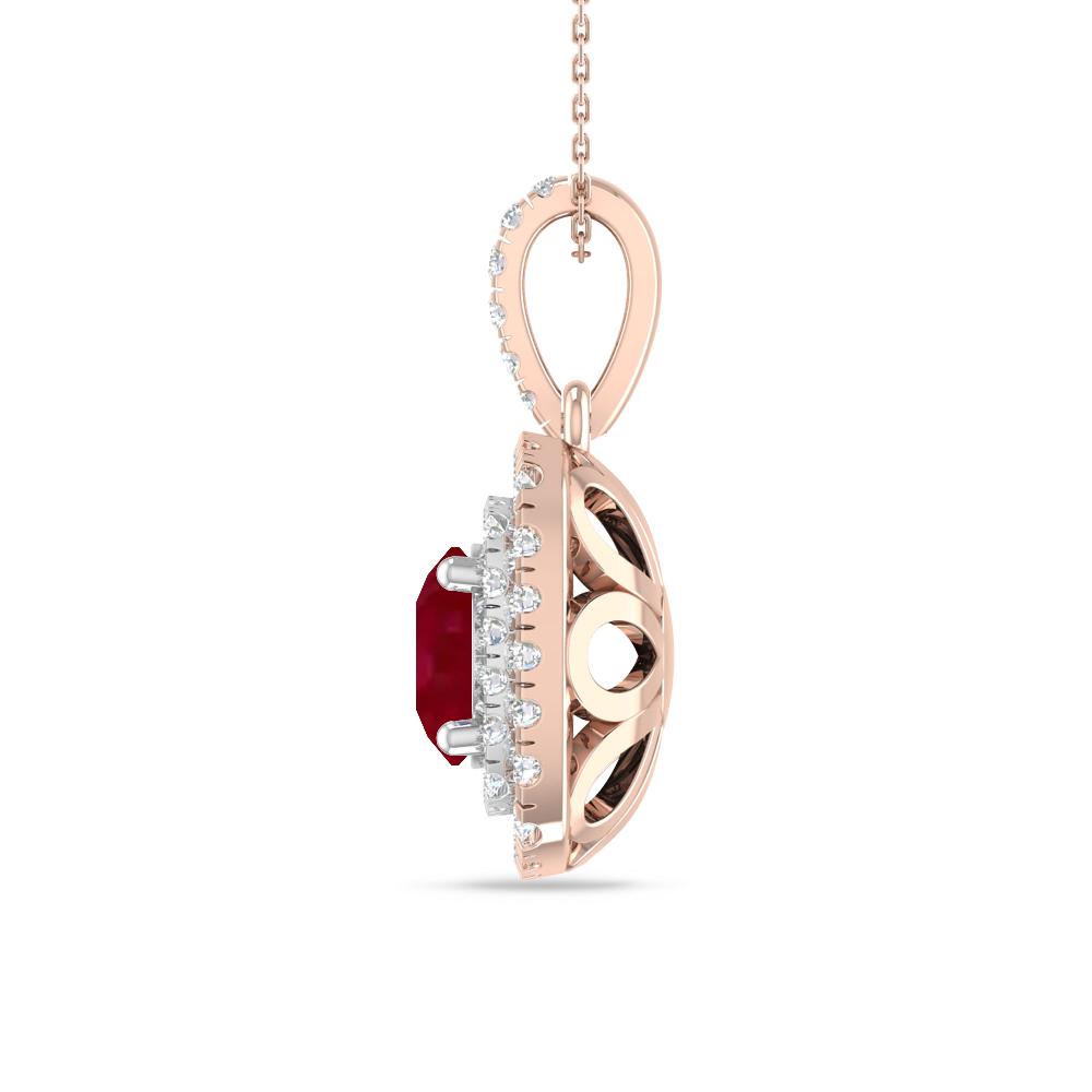 Rose Gold/White Gold - Ruby