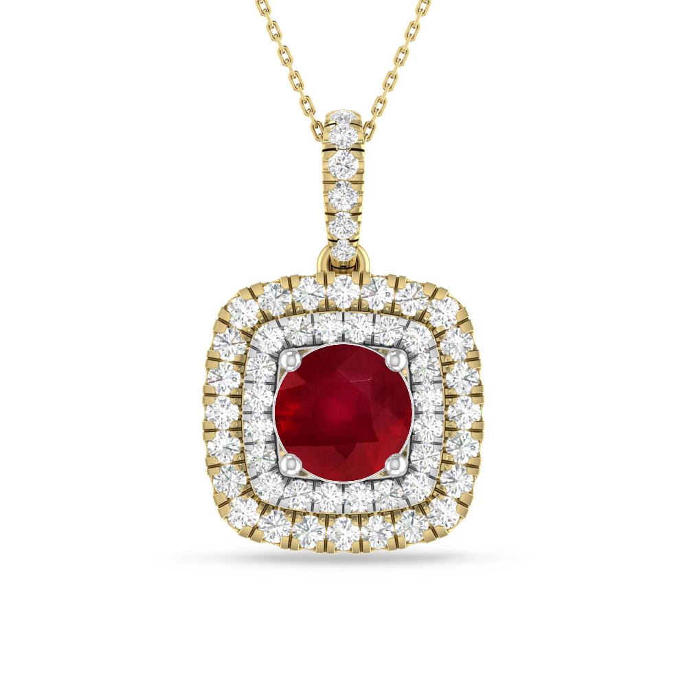 Yellow Gold/White Gold - Ruby