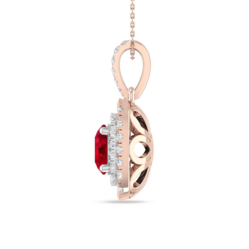 Rose Gold/White Gold - Ruby