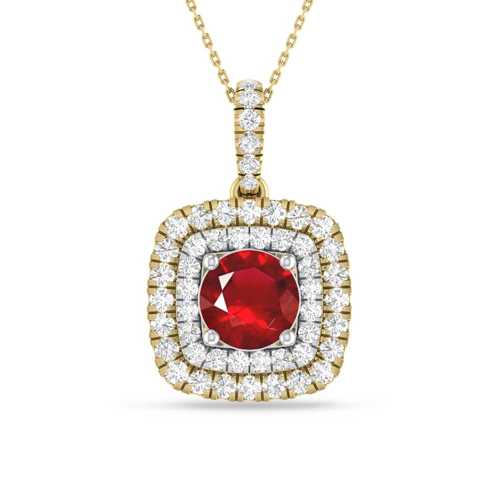 Yellow Gold/White Gold - Ruby