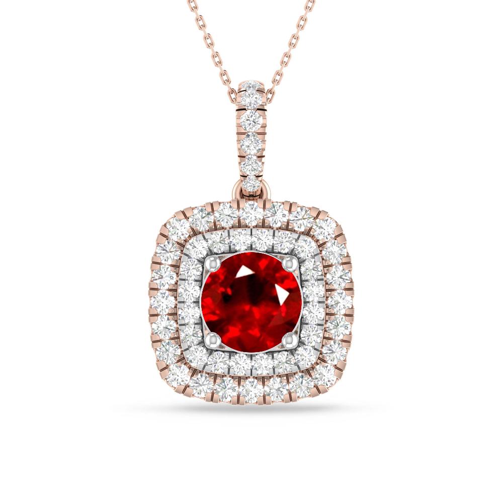 Rose Gold/White Gold - Ruby