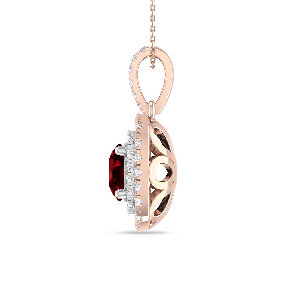 Rose Gold/White Gold - Ruby