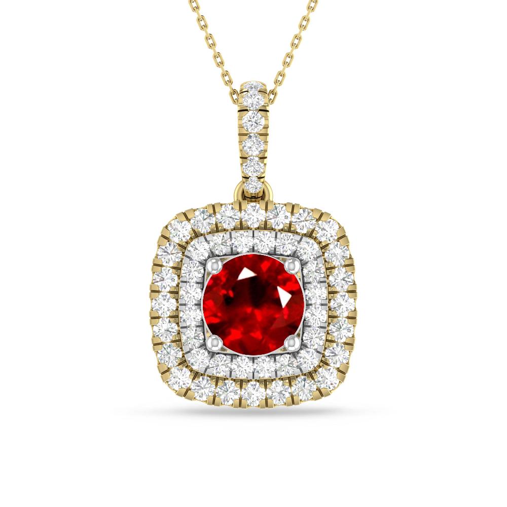 Yellow Gold/White Gold - Ruby