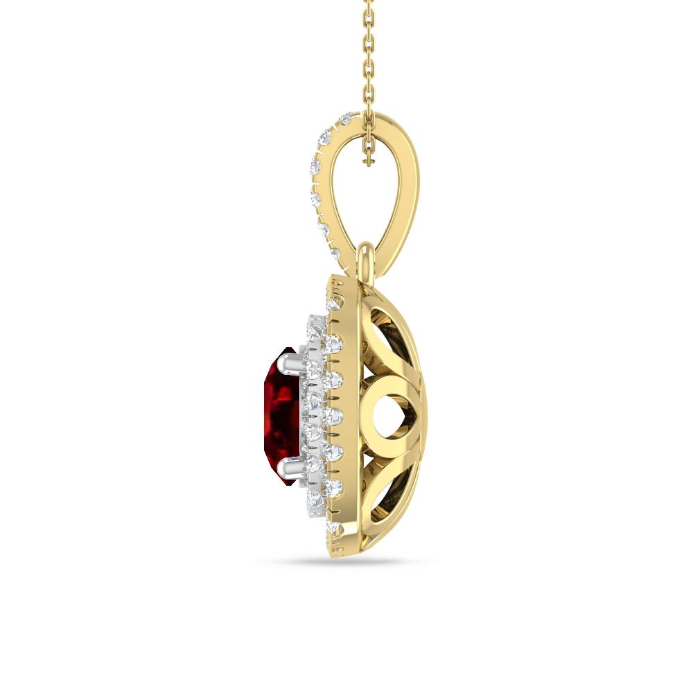 Yellow Gold/White Gold - Ruby