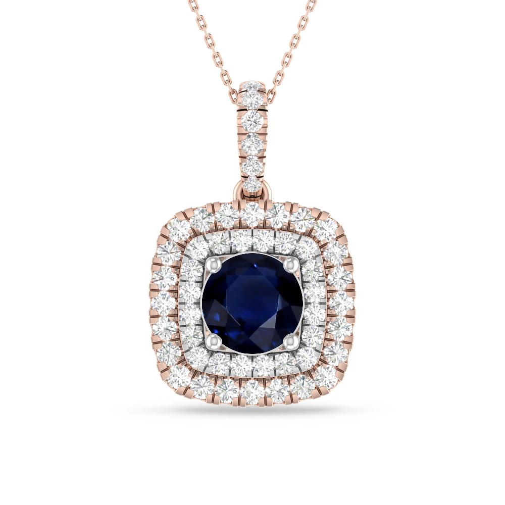 Rose Gold/White Gold - Sapphire