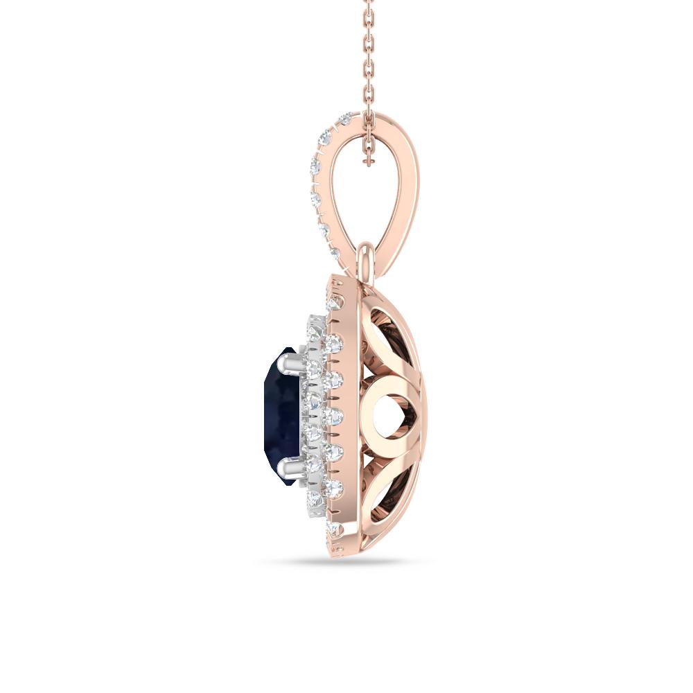 Rose Gold/White Gold - Sapphire