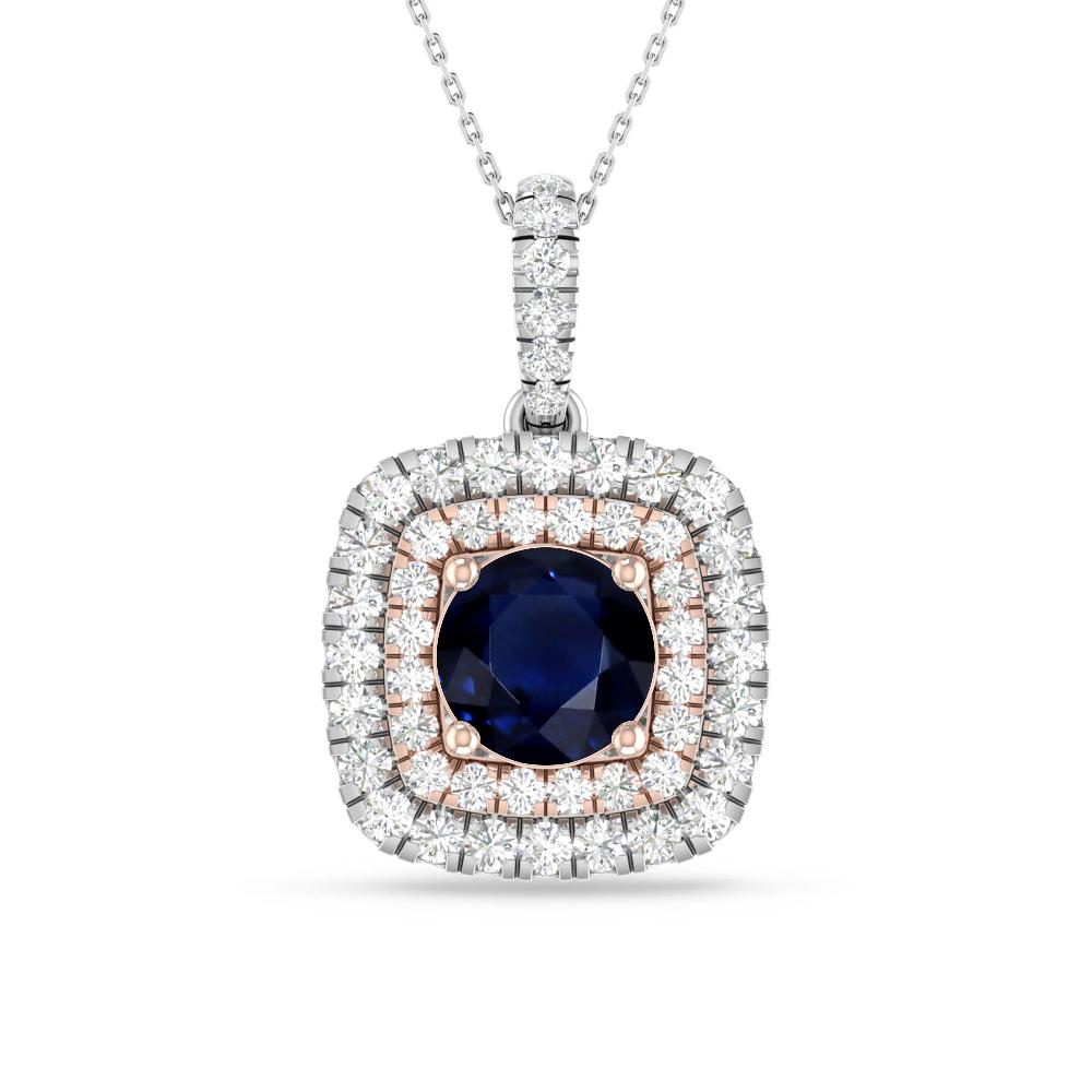 White Gold/Rose Gold - Sapphire