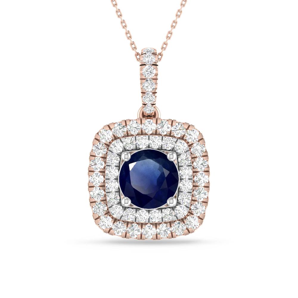 Rose Gold/White Gold - Sapphire