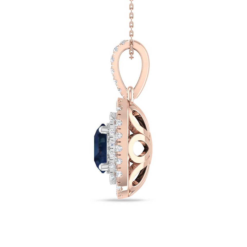 Rose Gold/White Gold - Sapphire