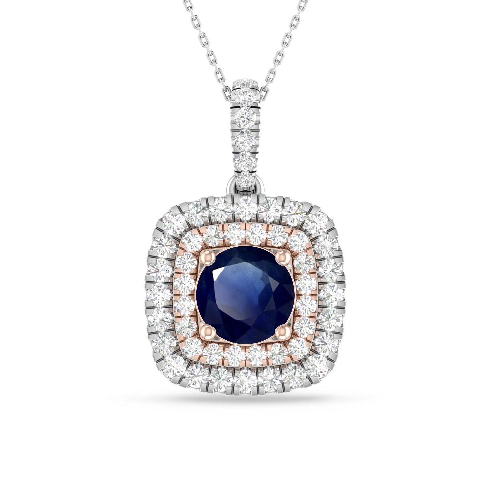 White Gold/Rose Gold - Sapphire