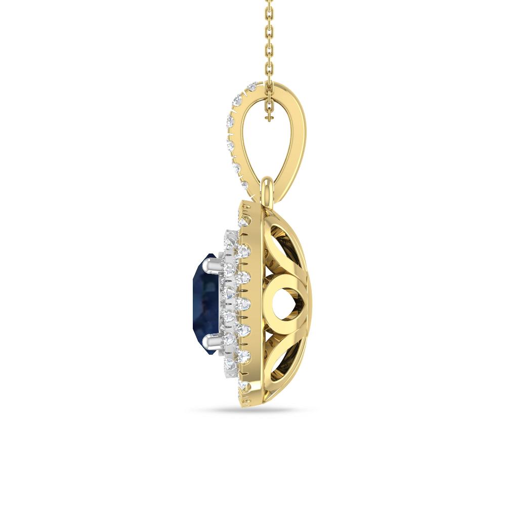 Yellow Gold/White Gold - Sapphire