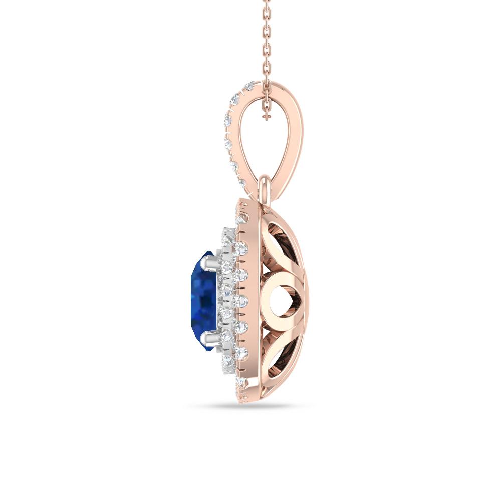 Rose Gold/White Gold - Sapphire