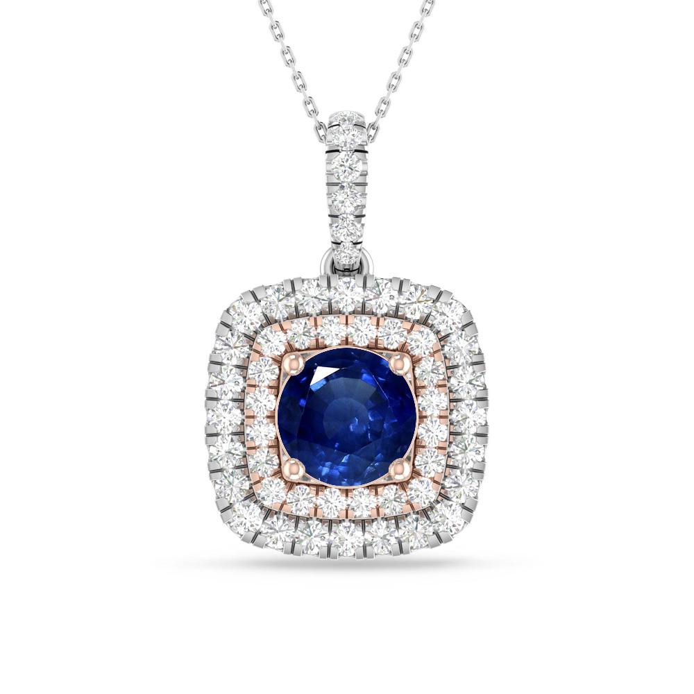 White Gold/Rose Gold - Sapphire