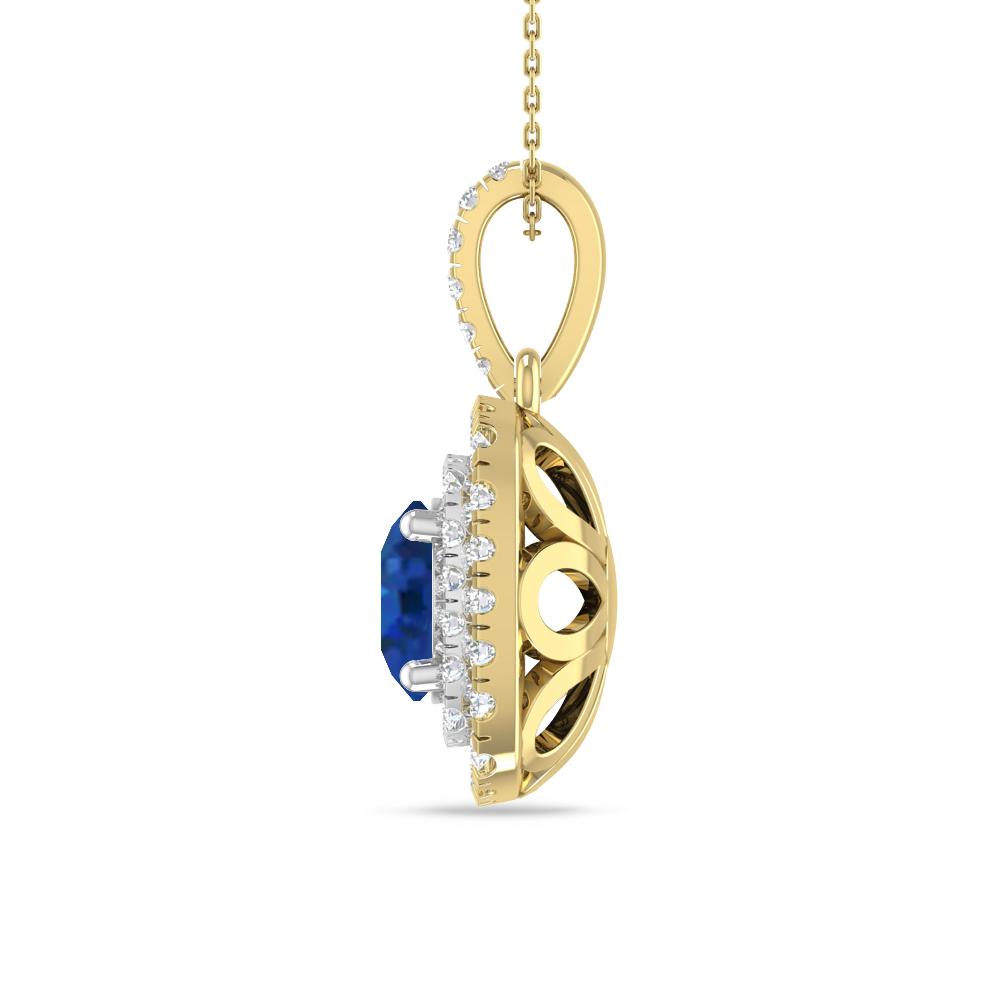 Yellow Gold/White Gold - Sapphire