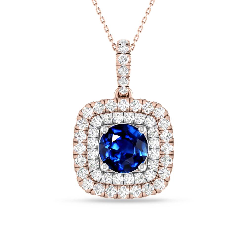 Rose Gold/White Gold - Sapphire