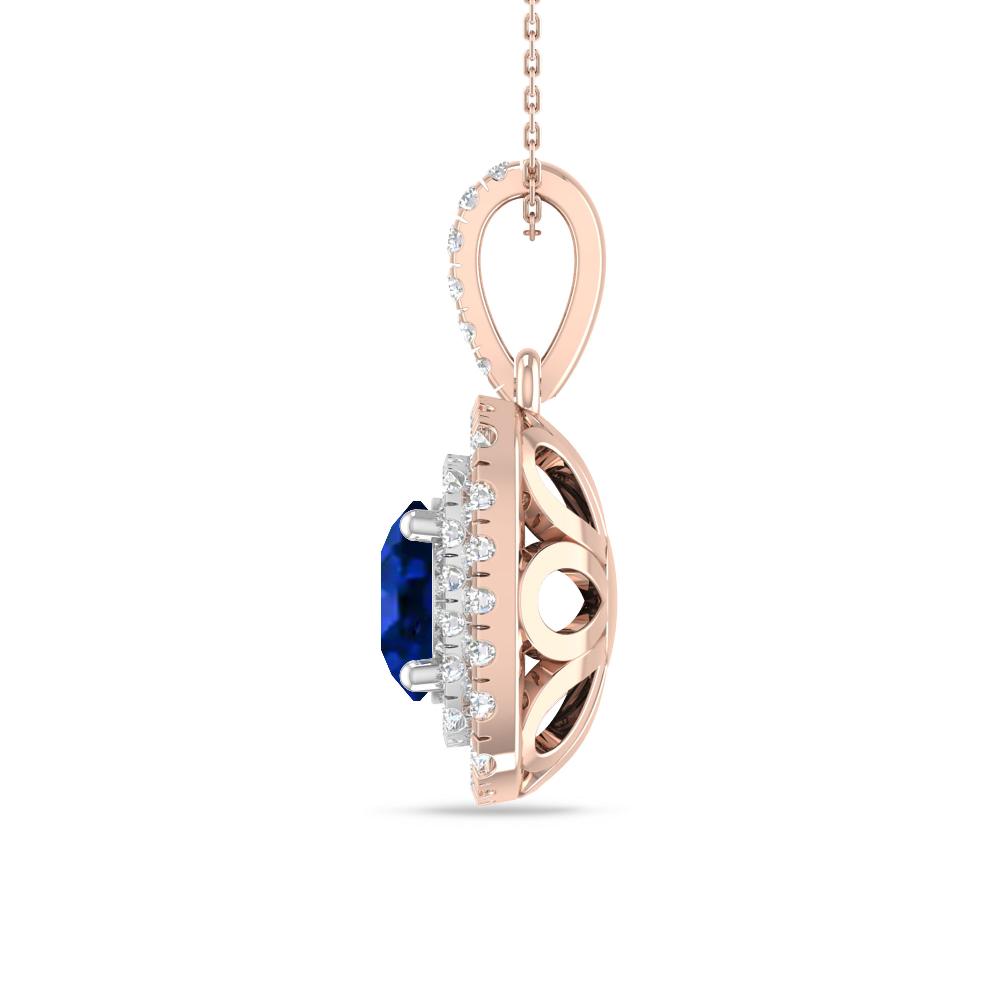 Rose Gold/White Gold - Sapphire