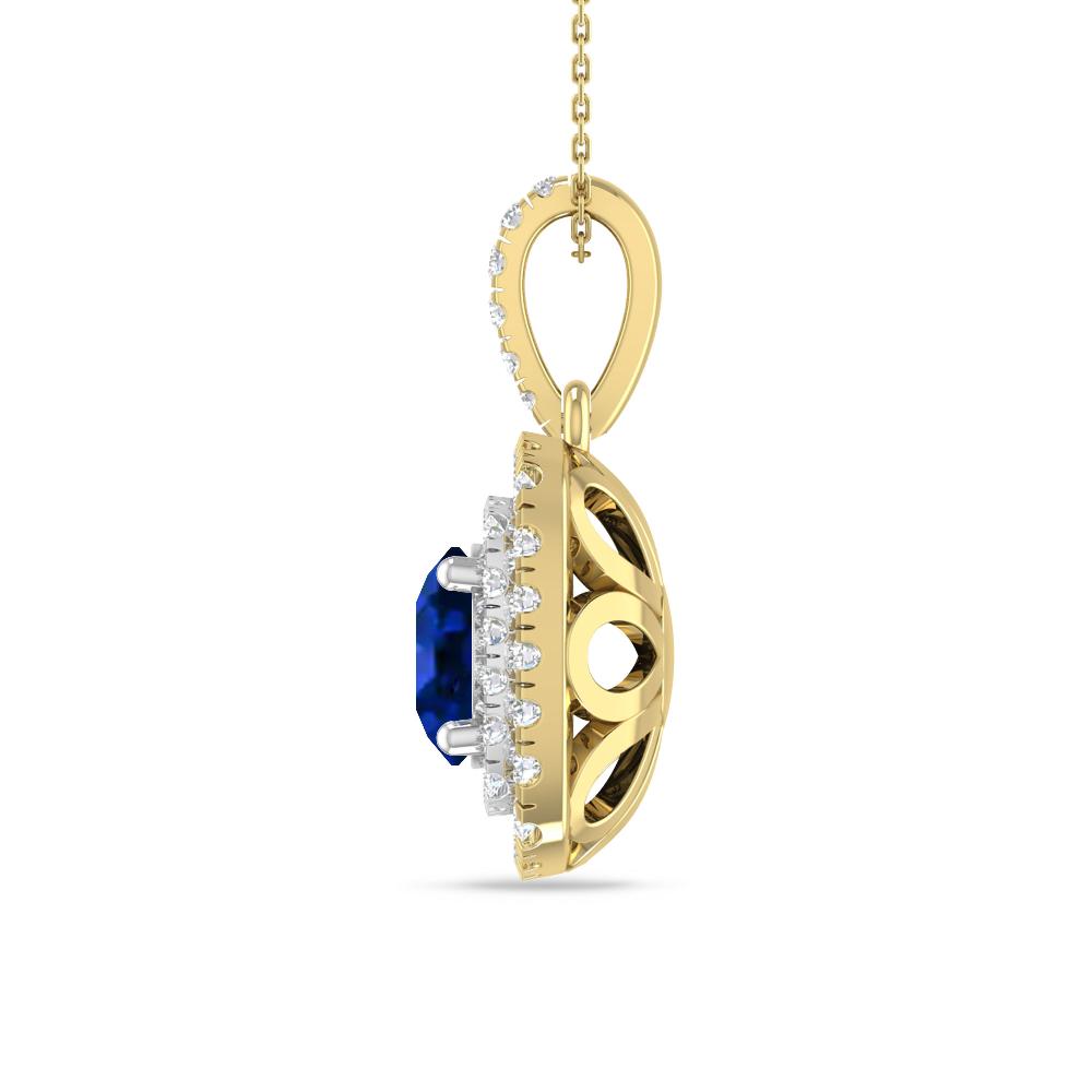 Yellow Gold/White Gold - Sapphire