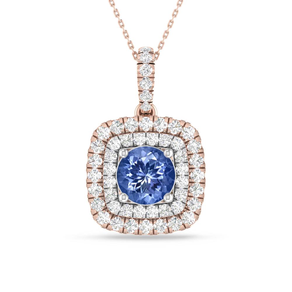 Rose Gold/White Gold - Tanzanite