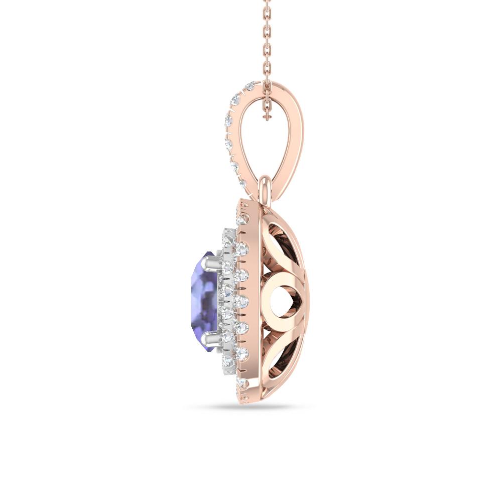Rose Gold/White Gold - Tanzanite