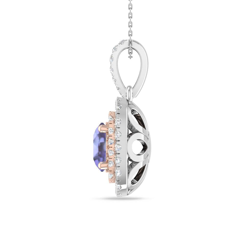 White Gold/Rose Gold - Tanzanite