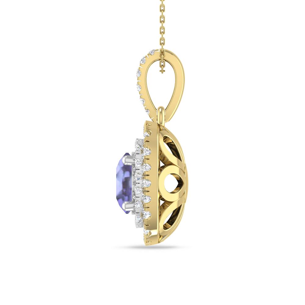 Yellow Gold/White Gold - Tanzanite