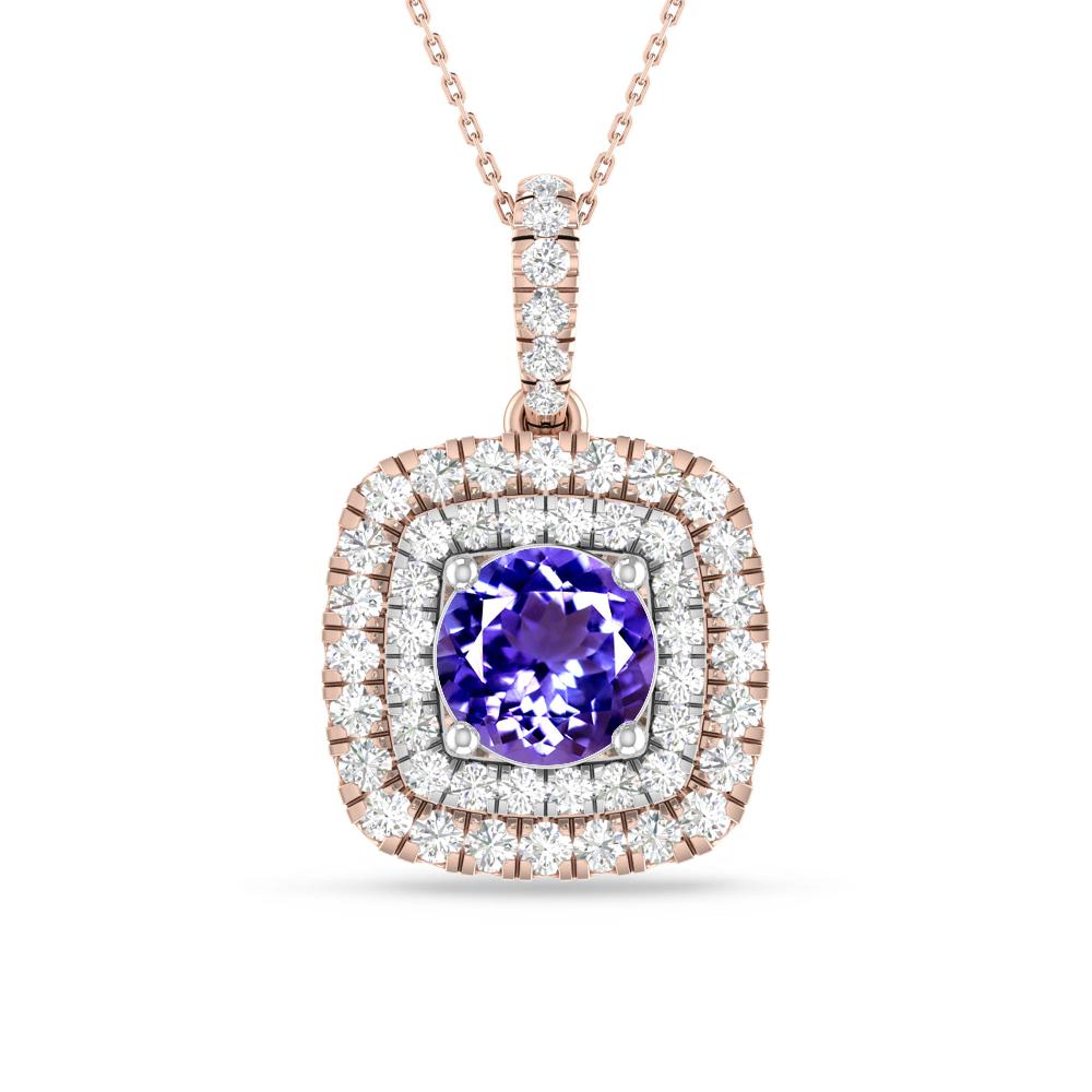 Rose Gold/White Gold - Tanzanite