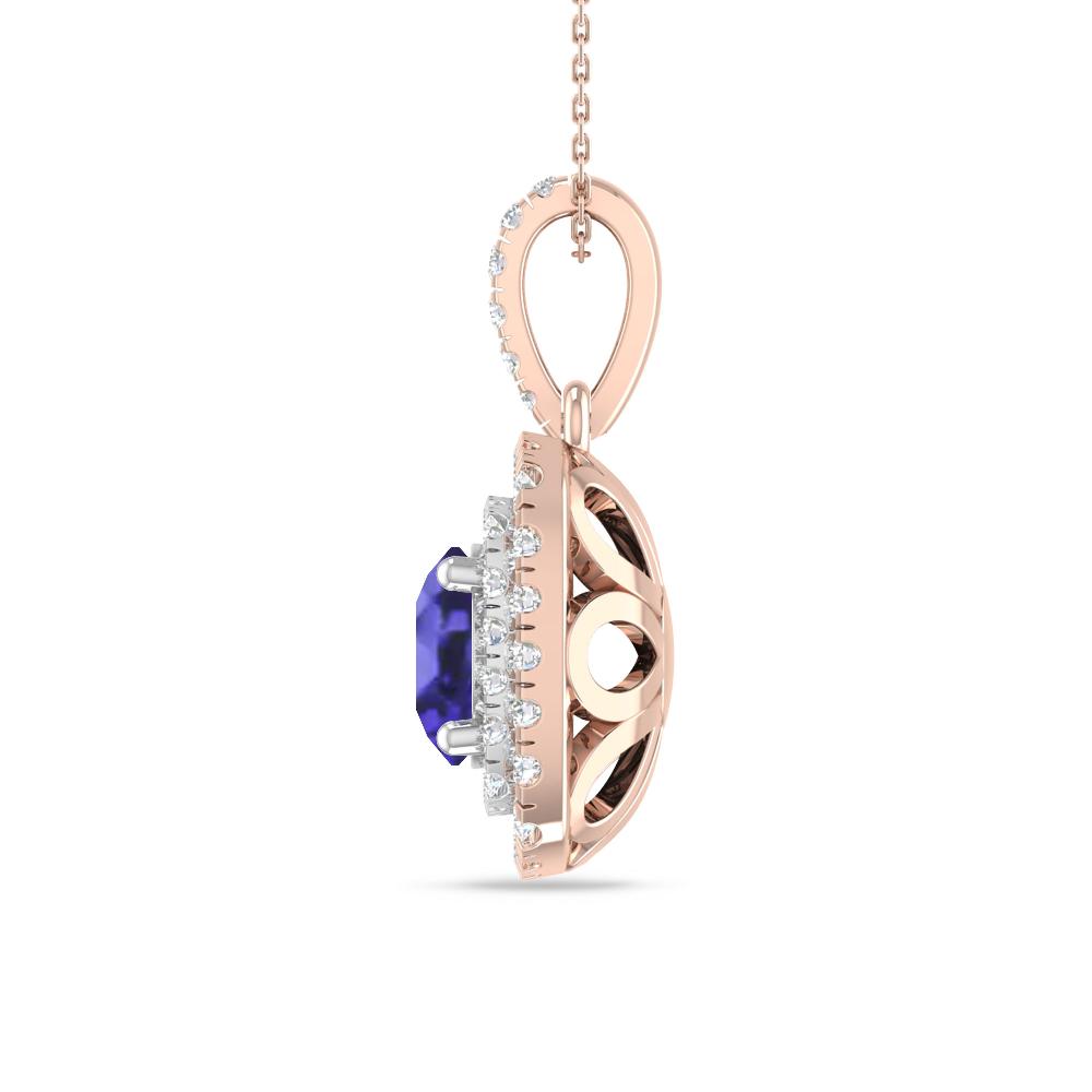 Rose Gold/White Gold - Tanzanite