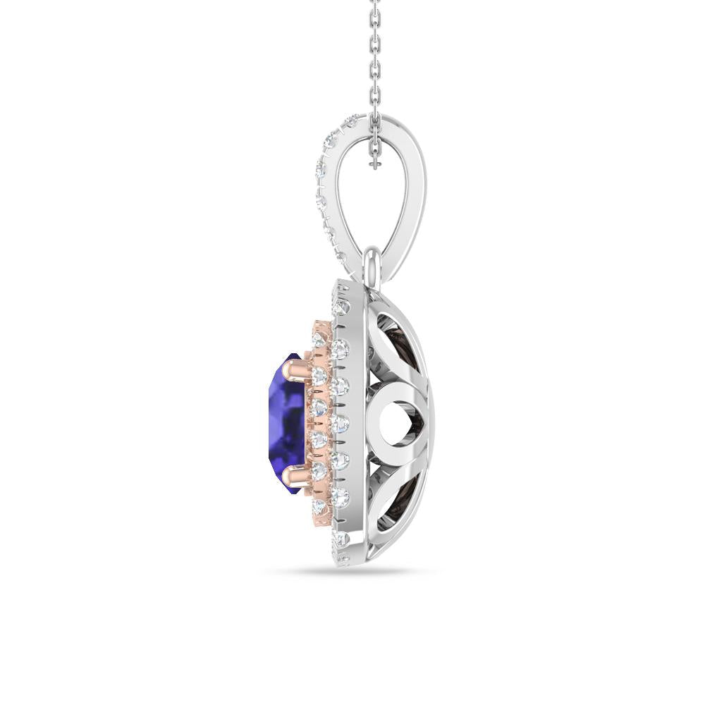 White Gold/Rose Gold - Tanzanite