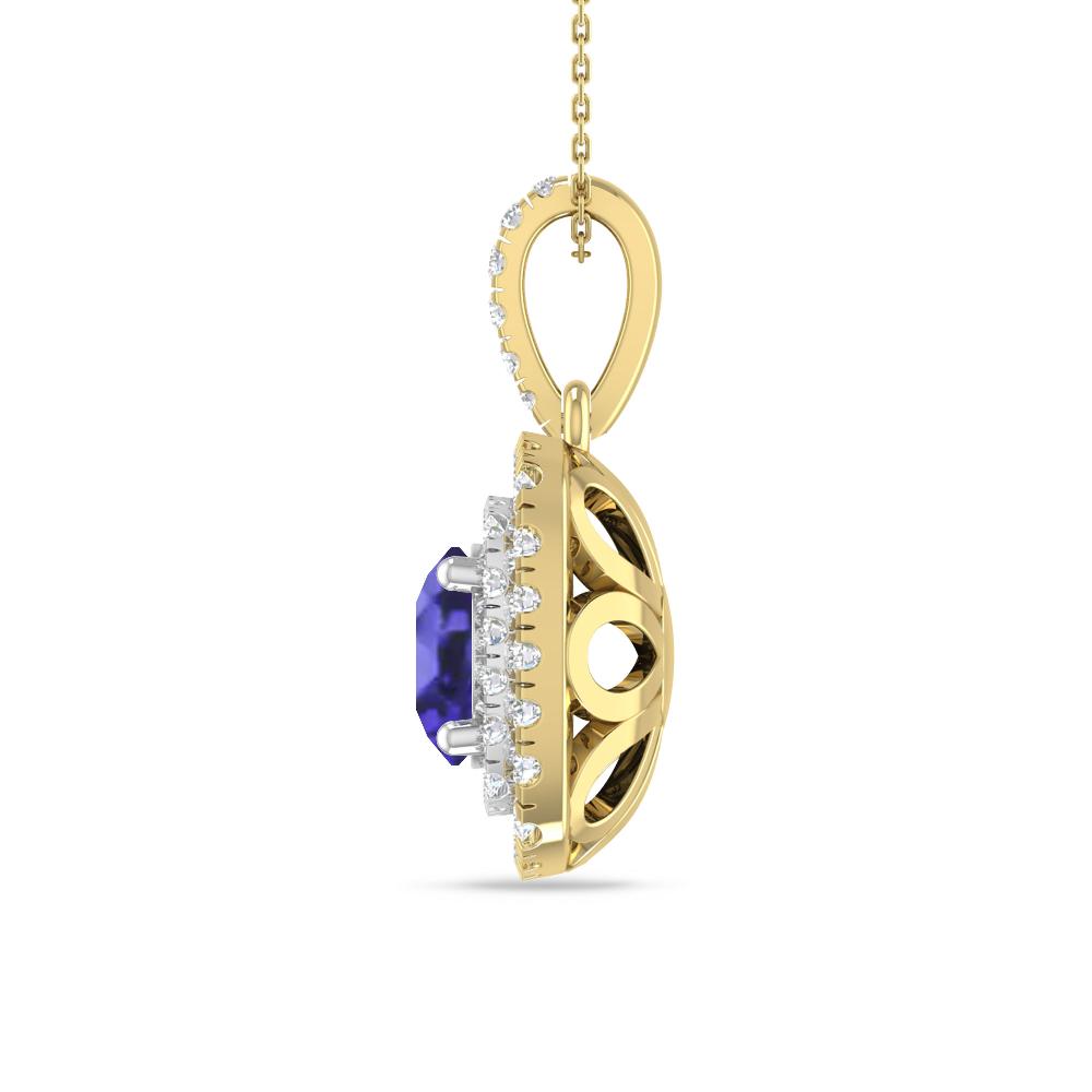 Yellow Gold/White Gold - Tanzanite