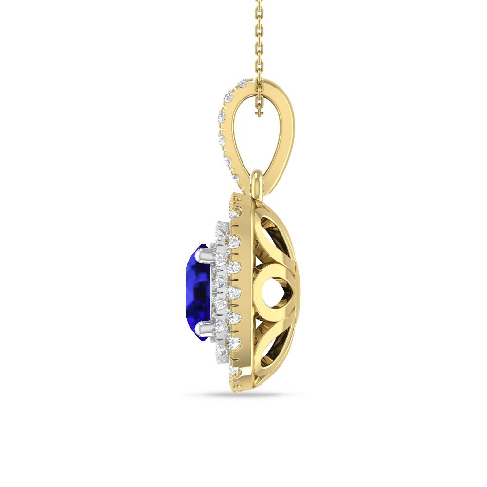 Yellow Gold/White Gold - Tanzanite