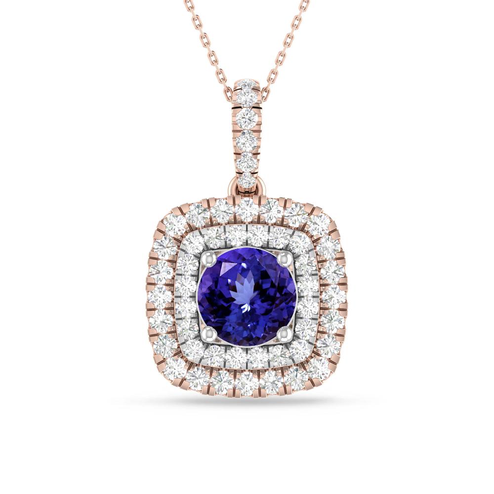 Rose Gold/White Gold - Tanzanite
