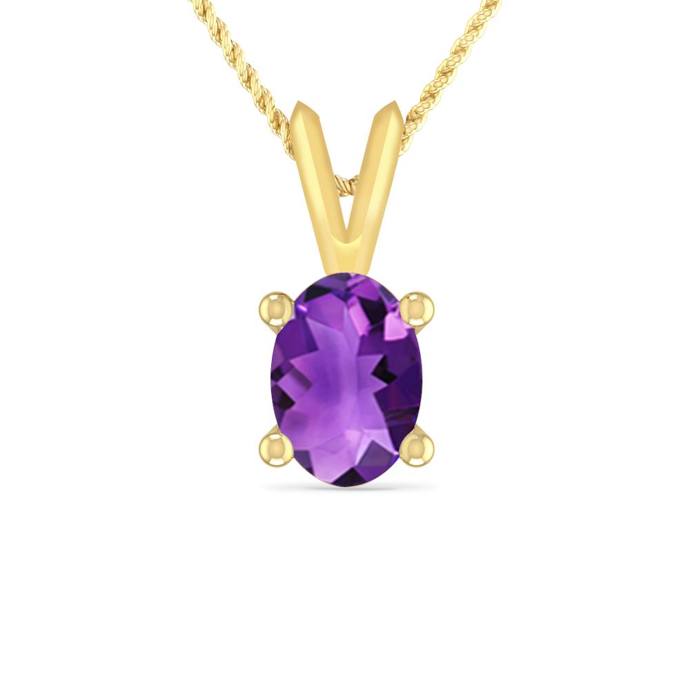 Yellow Gold - Amethyst