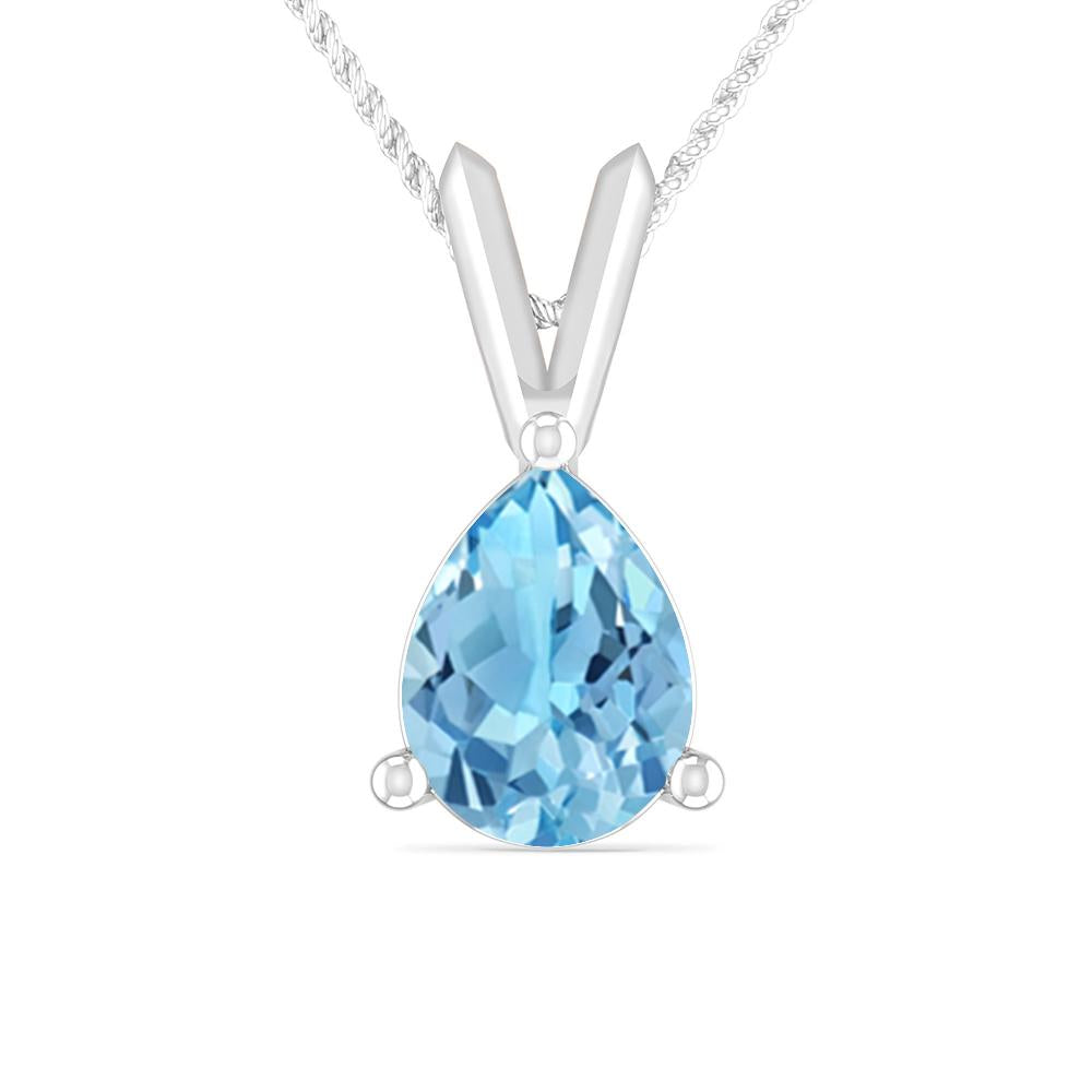 White Gold - Blue Topaz