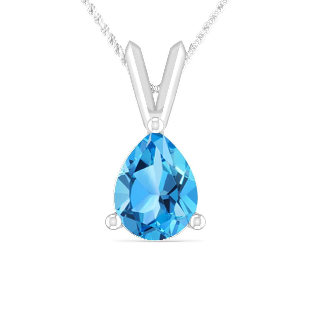 White Gold - Blue Topaz