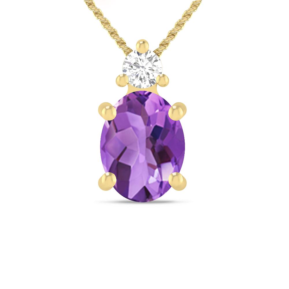 Yellow Gold - Amethyst
