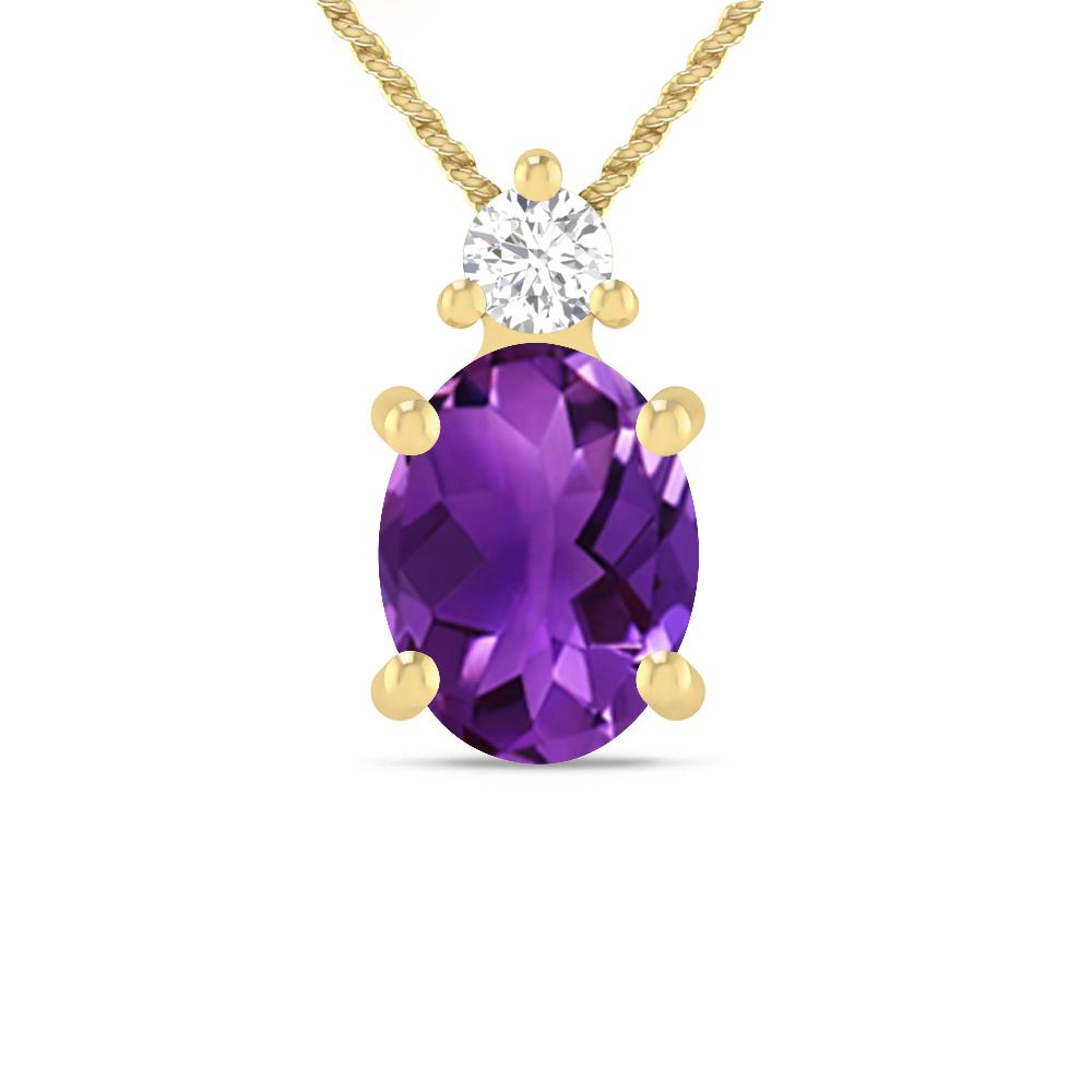 Yellow Gold - Amethyst