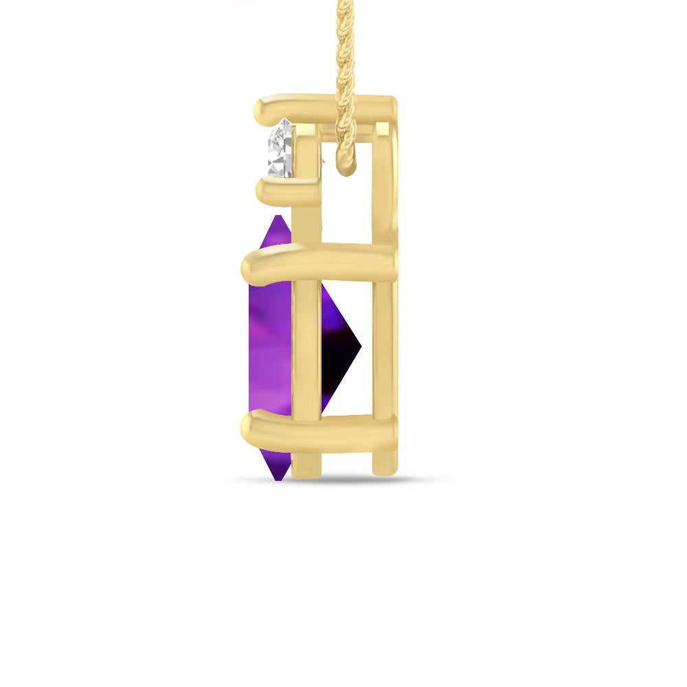 Yellow Gold - Amethyst