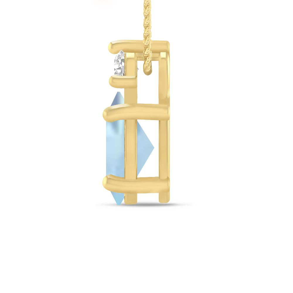 Rose Gold - Aquamarine