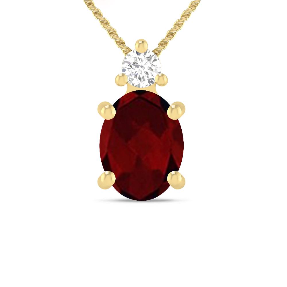 Yellow Gold - Garnet