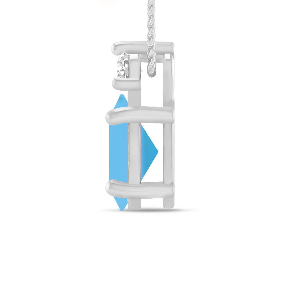 White Gold - Blue Topaz