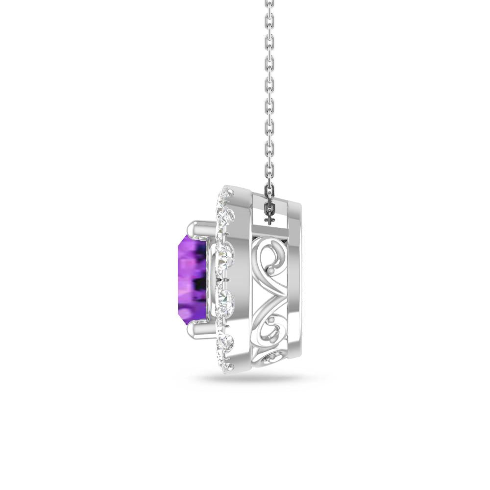 White Gold - Amethyst