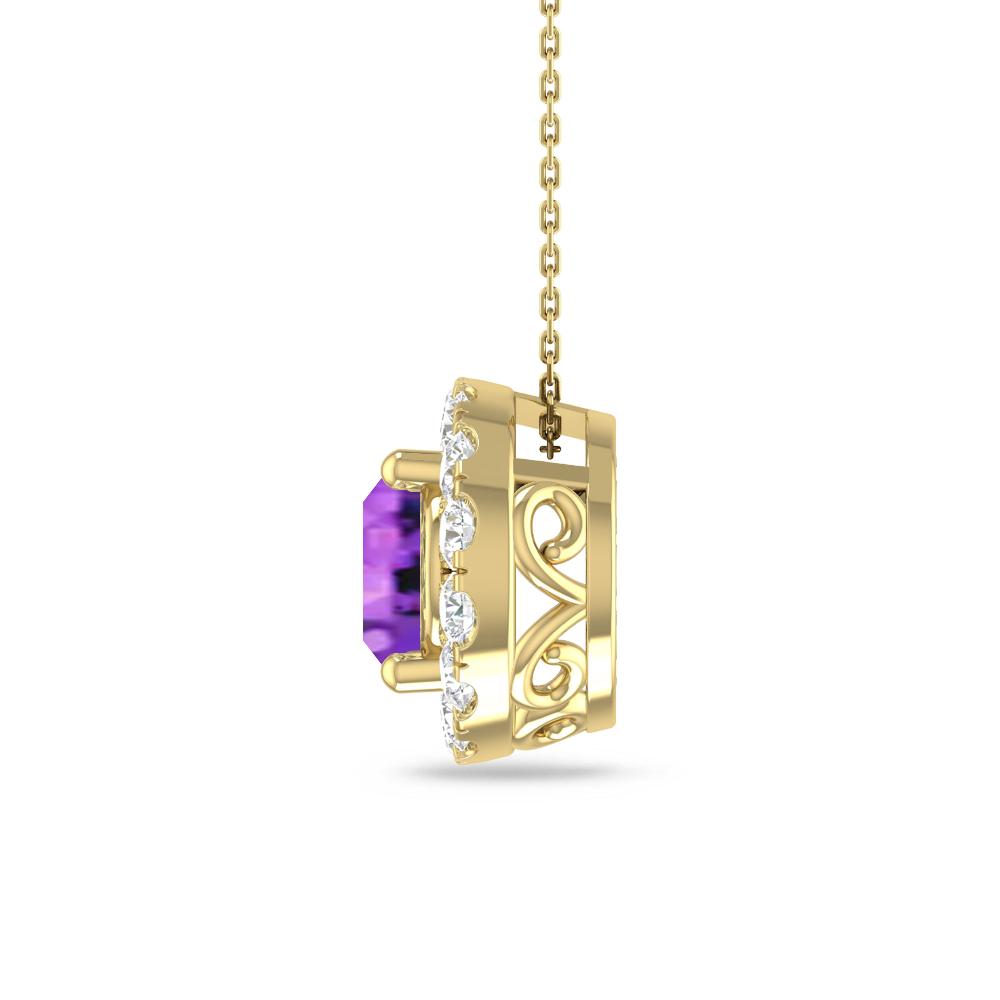 Yellow Gold - Amethyst