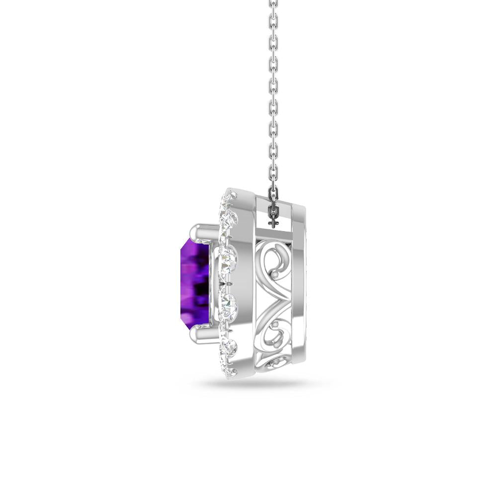 White Gold - Amethyst