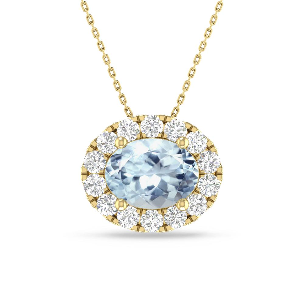Yellow Gold - Aquamarine