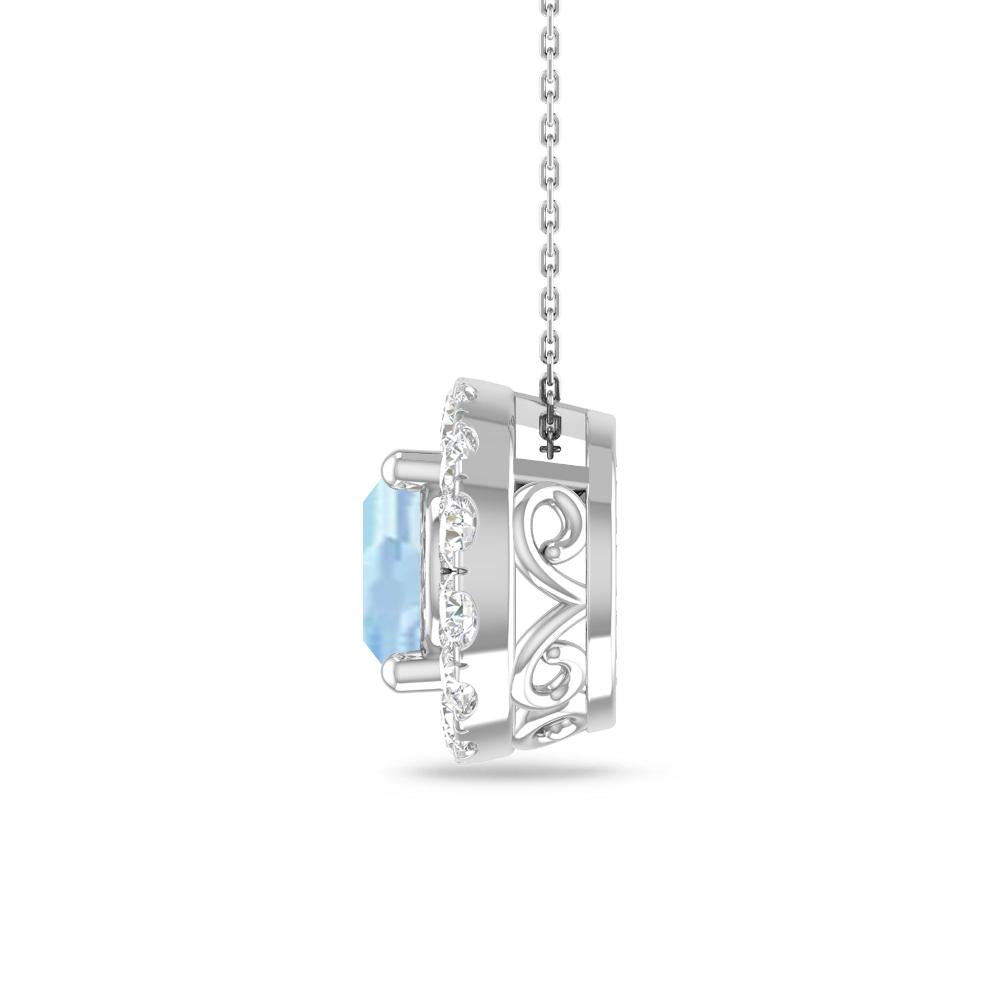 White Gold - Aquamarine