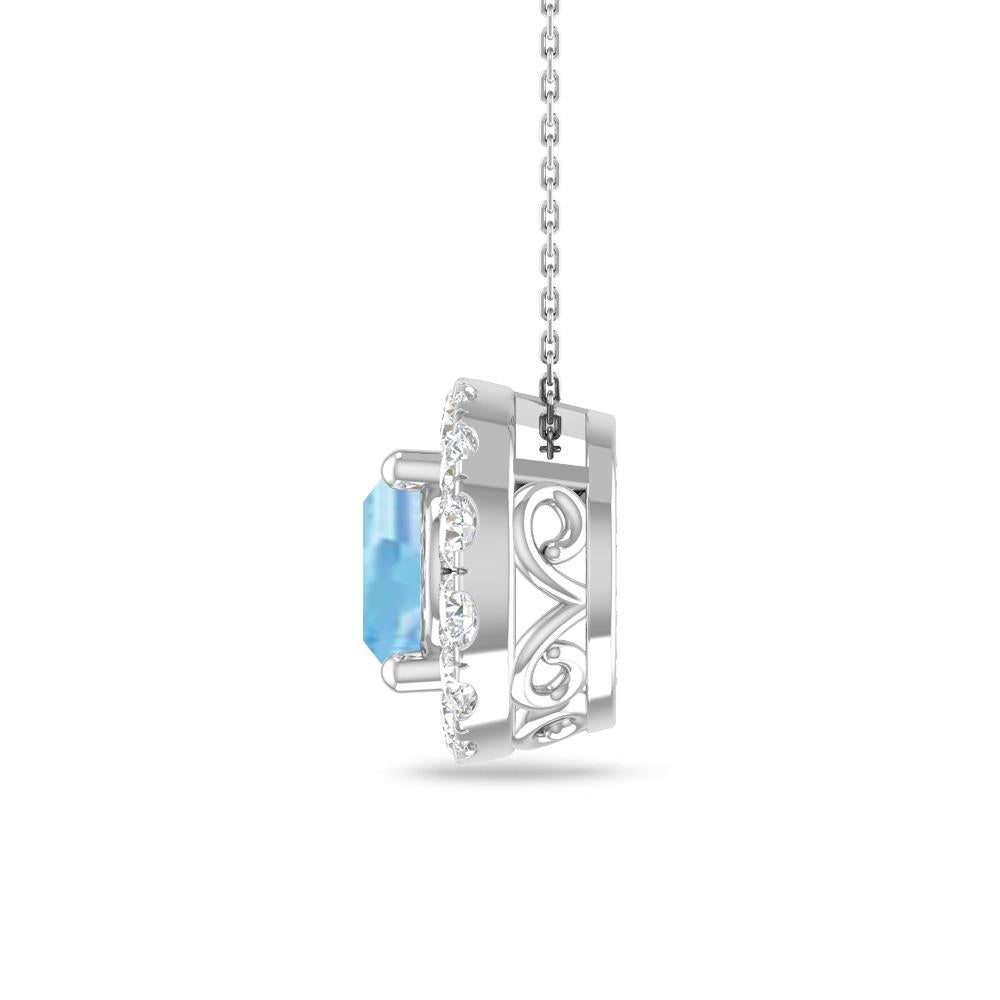 White Gold - Aquamarine