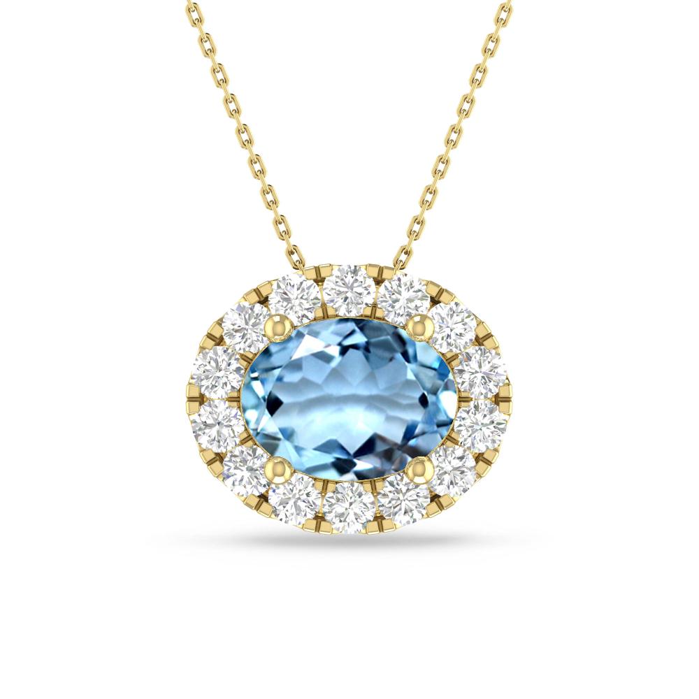 Yellow Gold - Aquamarine