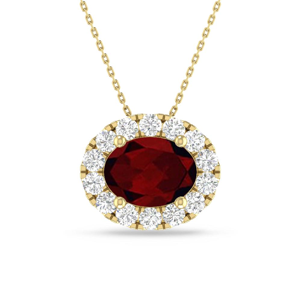 Yellow Gold - Garnet